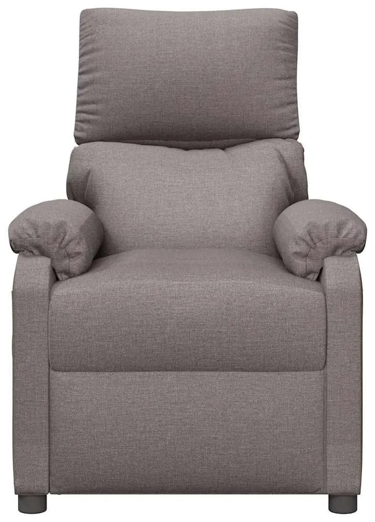 vidaXL Πολυθρόνα Μασάζ Taupe Υφασμάτινη