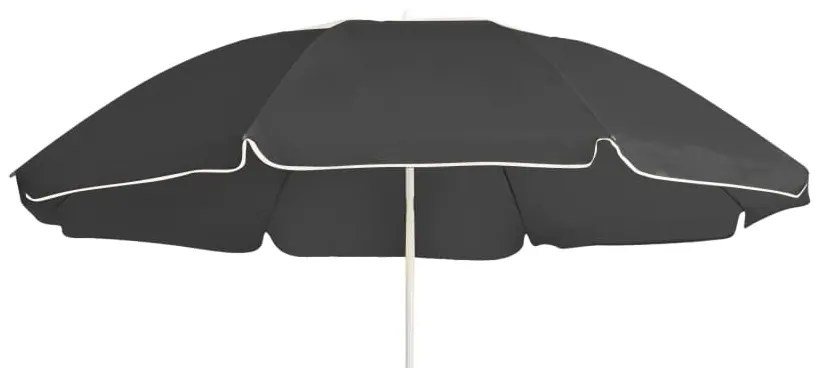 vidaXL Ομπρέλα Κήπου Ανθρακί 180 εκ. με Ατσάλινο Ιστό