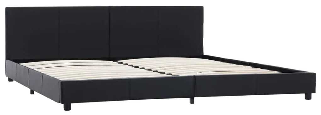 vidaXL Πλαίσιο Κρεβατιού Μαύρο 180 x 200 εκ. από Συνθετικό Δέρμα
