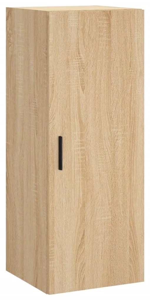 vidaXL Μπουφές Sonoma δρυς 34,5 x 34 x 180 εκ. από Επεξεργασμένο Ξύλο