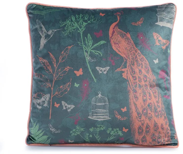 Διακοσμητικο Μαξιλαρι Birds Of Paradise Green 45Χ45 Nef-Nef Homeware