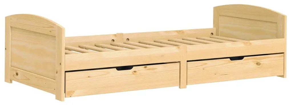 vidaXL Καναπές Κρεβάτι 2 Συρτ. IRUN 90x200εκ. Μασίφ Ξύλο Πεύκου
