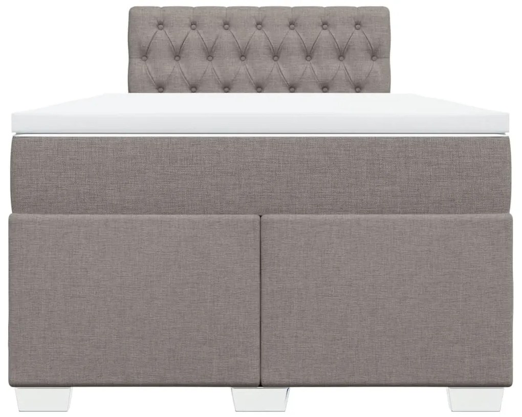 ΚΡΕΒΑΤΙ BOXSPRING ΜΕ ΣΤΡΩΜΑ TAUPE 120X200 ΕΚ. ΥΦΑΣΜΑΤΙΝΟ 3285866