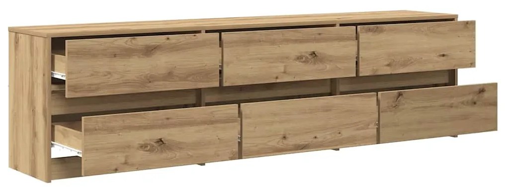 vidaXL Ντουλάπι TV Καφέ 181 x 34 x 50 εκ.