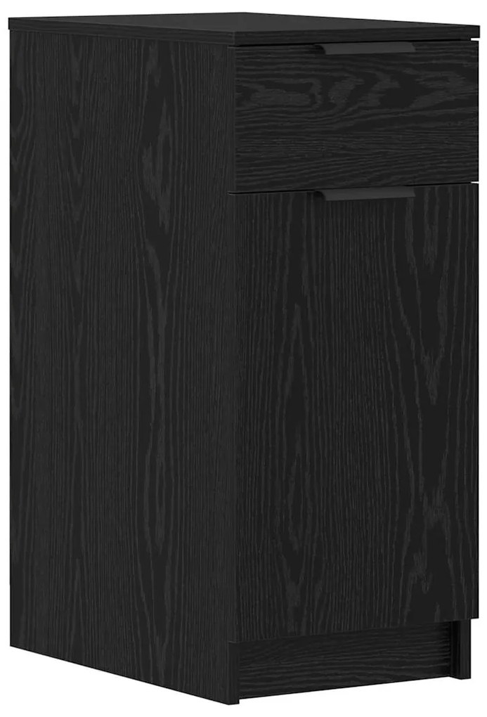 vidaXL Γραφείο Μαύρη δρυς 133 x 50 x 75 εκ Επεξεργασμένο ξύλο