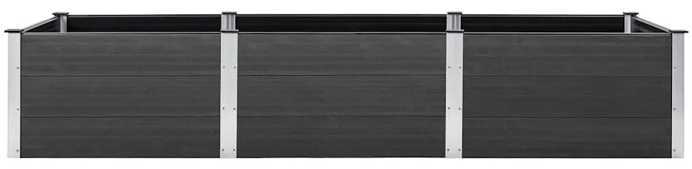 vidaXL Ζαρντινιέρα Κήπου Υπερυψωμένη Γκρι 300 x 100 x 54 εκ. από WPC
