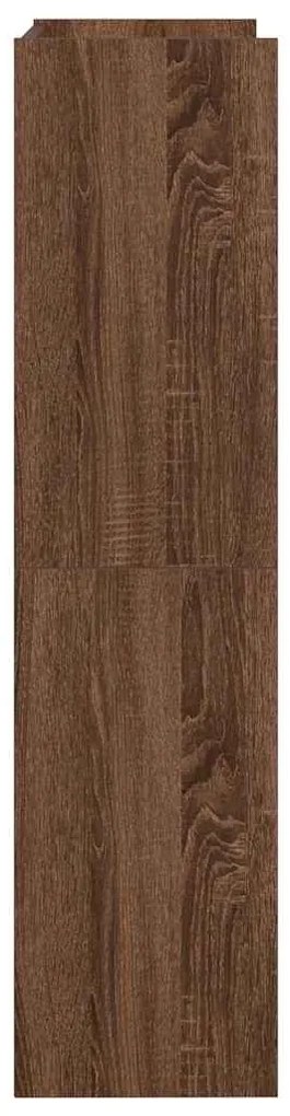 Ράφι παπουτσιών καφέ δρυς 60x25x100 cm Κατασκευασμένο ξύλο - Καφέ