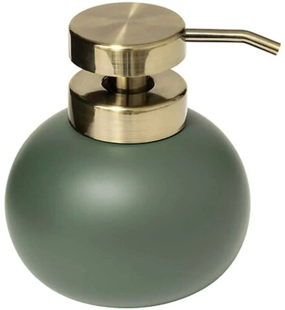 Δοχείο Κρεμοσάπουνου Ficus 200169Β 10,1x10,1x12,2cm Green Marva Πολυρεσίνη