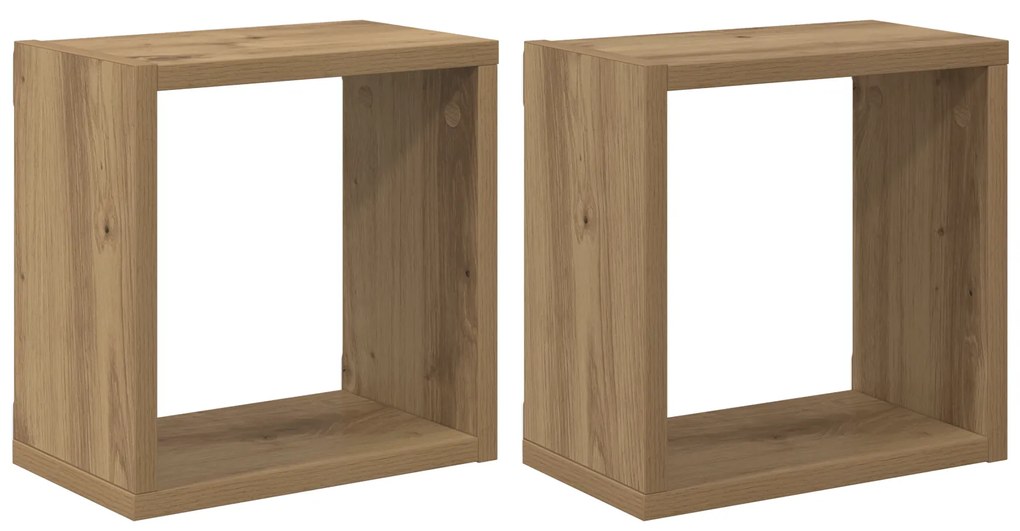 vidaXL Ράφια Τοίχου Καρυδιά MDF 26 x 15 x 26 εκ. Τοποθέτηση στον τοίχο
