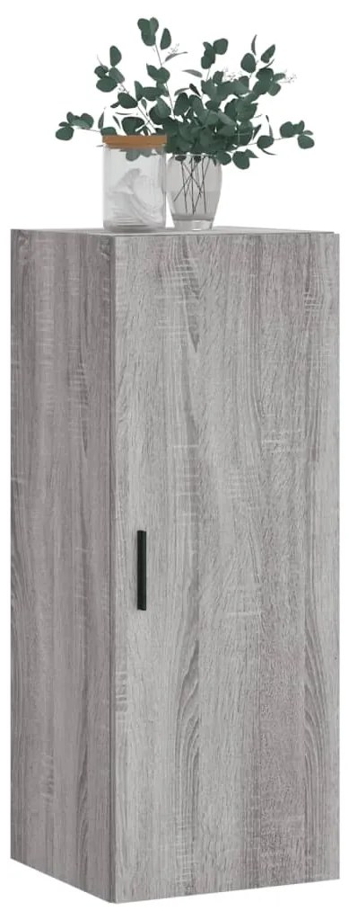 vidaXL Ντουλάπι Τοίχου Γκρι Sonoma 34,5 x 34 x 90 εκ.