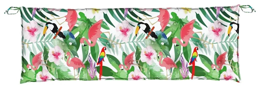 vidaXL Μαξιλάρια Πάγκου Κήπου 2 τεμ. Πολύχρωμα 150x50x7 εκ. Υφασμάτινα