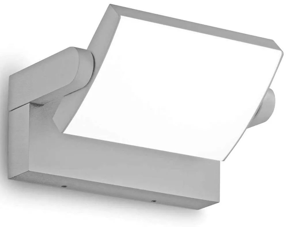 Φωτιστικό Τοίχου Swipe 326863 21,2x16,5x10cm Led 2000lm 20,5W 3000K Grey Ideal Lux