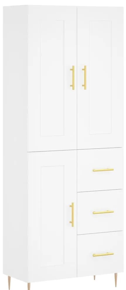 vidaXL Ντουλάπι Λευκό 69,5x34x180 εκ. από Επεξεργασμένο Ξύλο