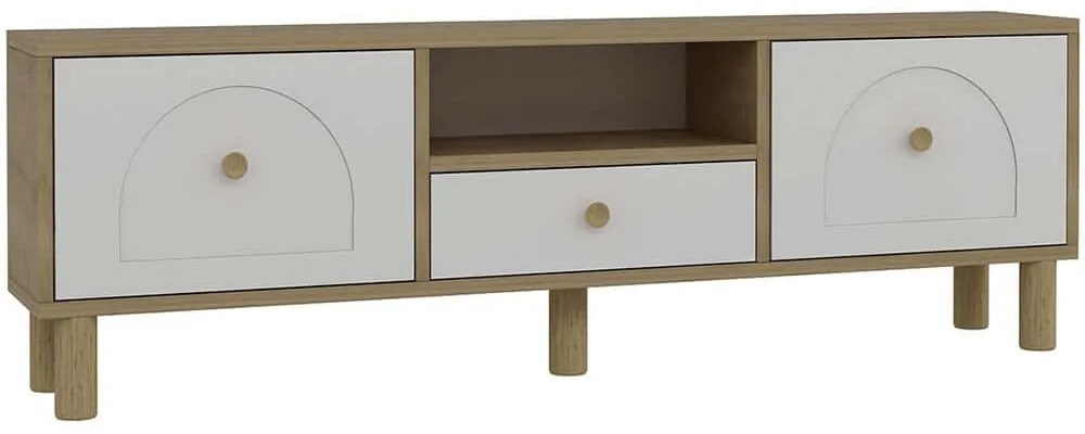 Έπιπλο Τηλεόρασης Notre Bohem 475OLV1470 140x29,6x45cm Oak-White