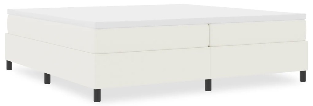 vidaXL Κρεβάτι με ελατήρια Κρεμ 200 x 200 cm Βελούδο