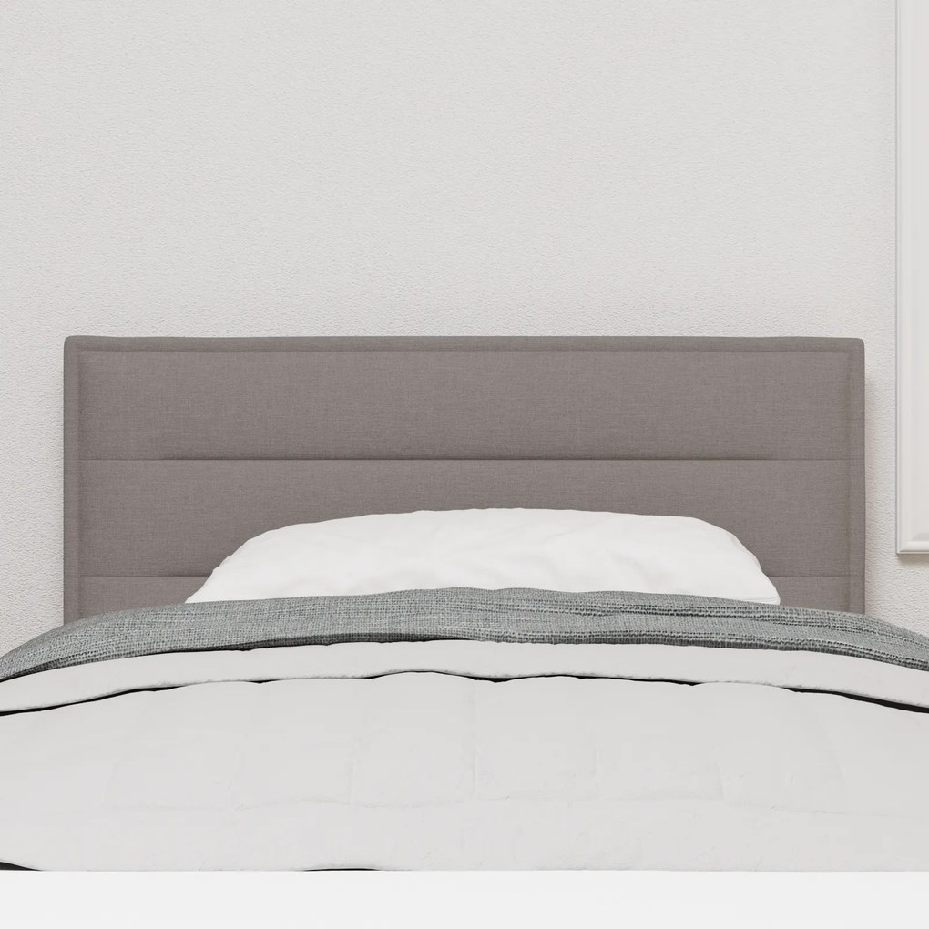 vidaXL LED Κεφαλάρι Γραμμές Σχεδιασμός Taupe 90 εκ Ύφασμα
