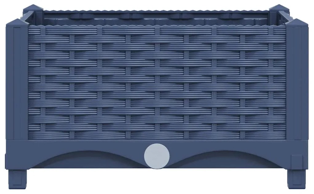 vidaXL Ζαρντινιέρα 40 x 40 x 23 εκ. από Πολυπροπυλένιο
