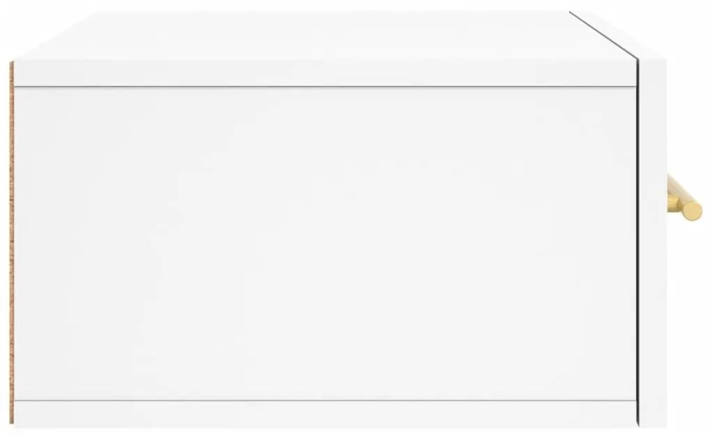 Κομοδίνο Επιτοίχιο Λευκά 35 x 35 x 20 εκ. - Λευκό