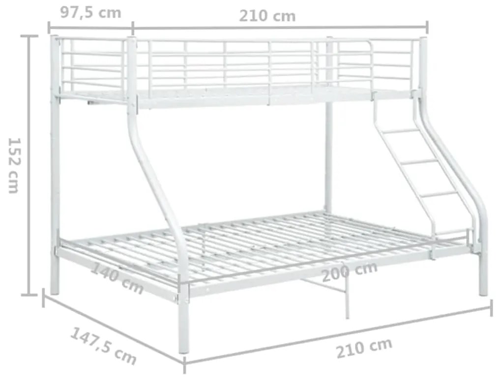 ΠΛΑΙΣΙΟ ΚΟΥΚΕΤΑΣ ΛΕΥΚΟ 140X200 ΕΚ. / 90X200 ΕΚ. ΜΕΤΑΛΛΙΚΟ 287903