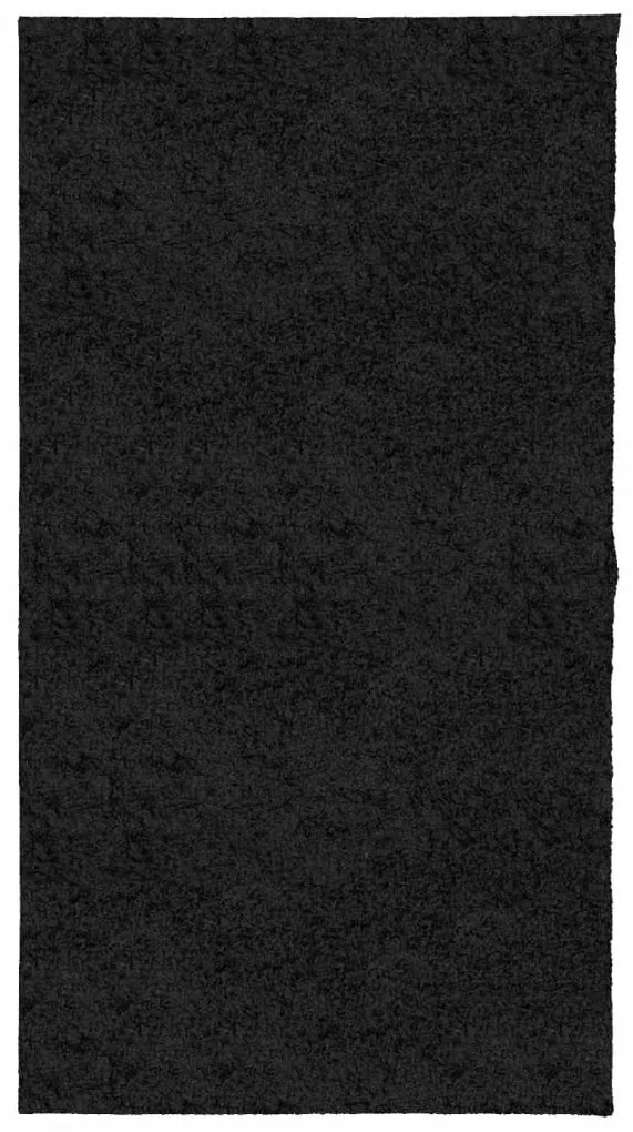 vidaXL Χαλί Shaggy με Ψηλό Πέλος Μοντέρνο Μαύρο 80 x 150 εκ.