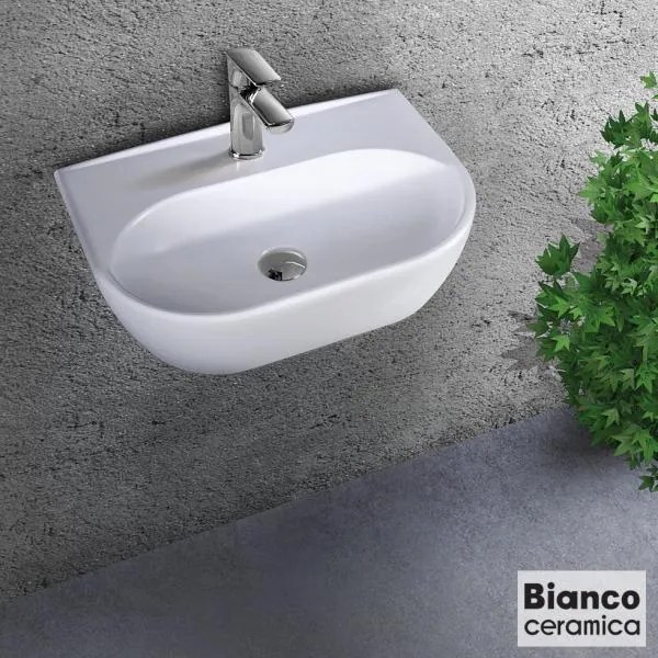 Νιπτήρας Studio Bianco Ceramica white-Μήκος 45 εκ.