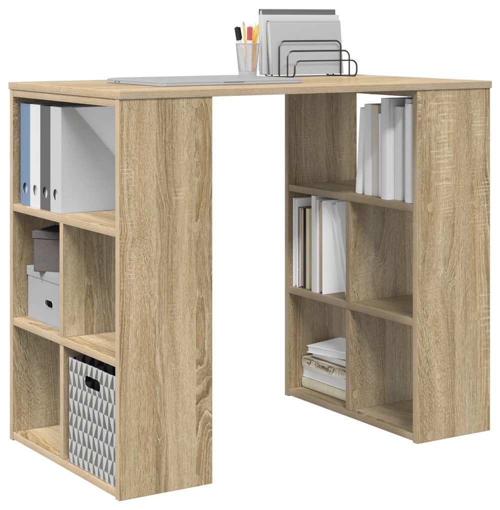 vidaXL Γωνιακό Γραφείο Sonoma oak MDF Μεσαίο Γωνιακό γραφείο Sonoma Oak