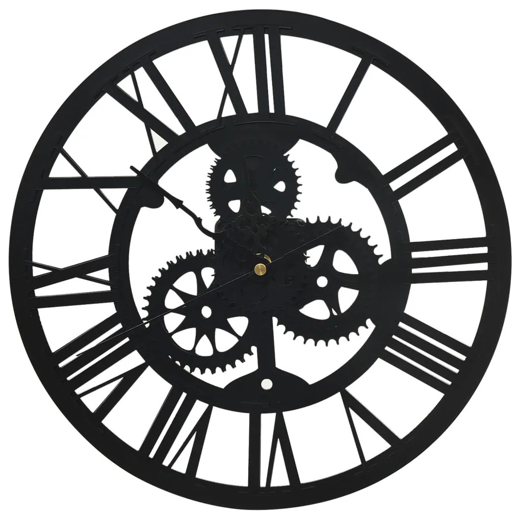 vidaXL 325168 Wall Clock Black 30 cm Acrylic