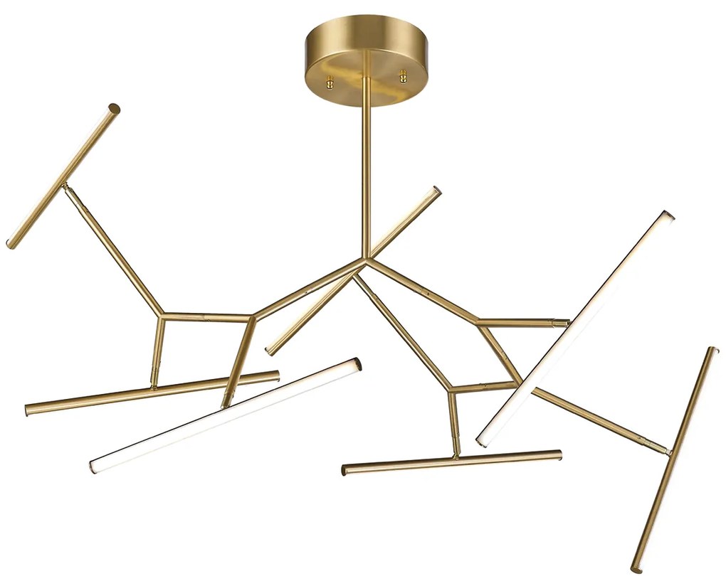 Φωτιστικό Οροφής Πολύφωτο LED Dimmable Zambelis 2073 Gold