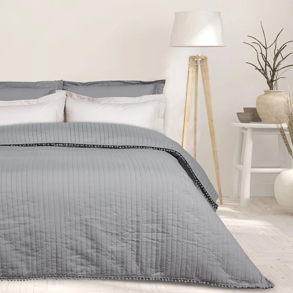 Κουβερλί Υπέρδιπλο (220x240) Das Home Happy Iron Free 9653 Grey