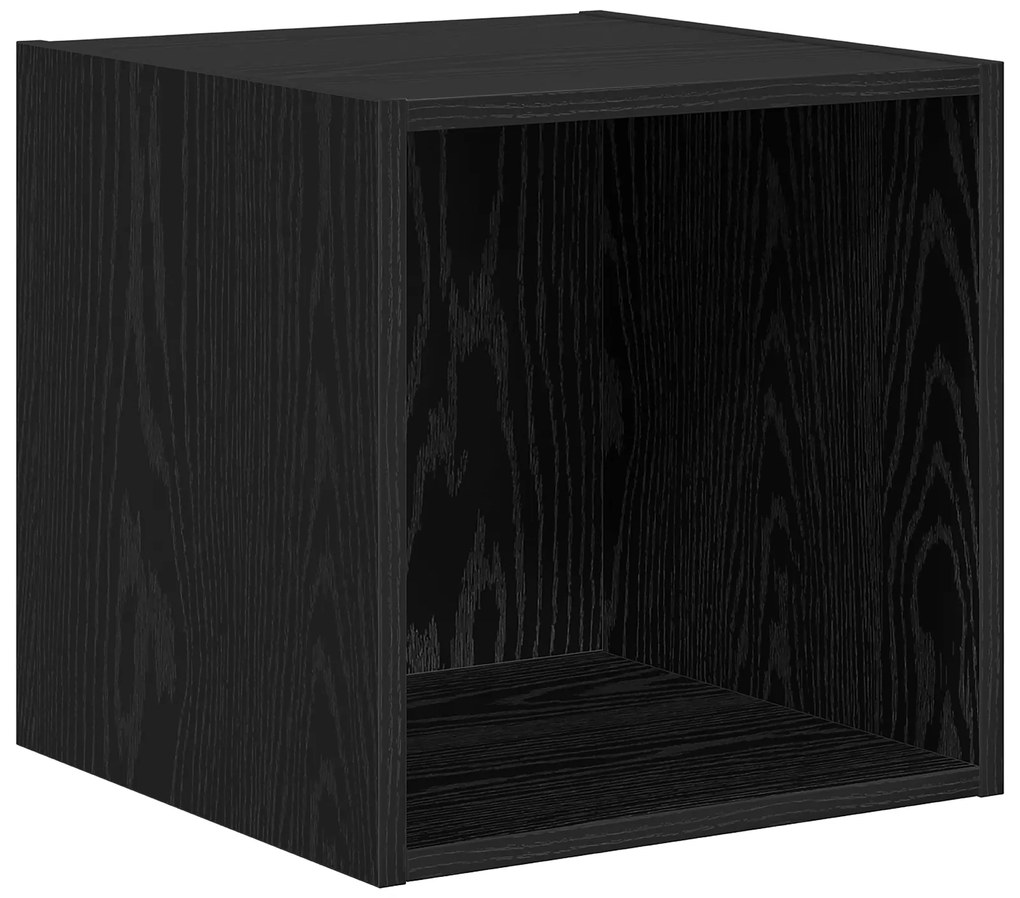 vidaXL 2 pcs Μαύρη δρυς 37 x 37 x 142.5 εκ Επεξεργασμένο ξύλο