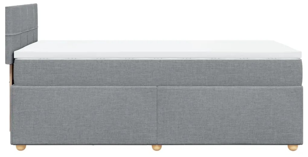 ΚΡΕΒΑΤΙ BOXSPRING ΜΕ ΣΤΡΩΜΑ ΑΝΟΙΧΤΟ ΓΚΡΙ 80X200 ΕΚ. ΥΦΑΣΜΑΤΙΝΟ 3288807