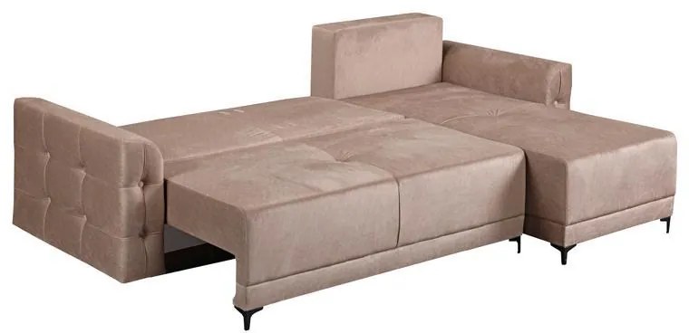 Γωνιακός Καναπές - Κρεβάτι SMAK Καφέ 266x175x83εκ 266x175x83 εκ.