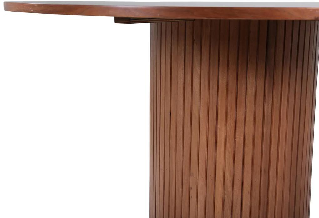 Τραπέζι Dallas 1715, Καρυδί, 75cm, Ινοσανίδες μέσης πυκνότητας, Φυσικό ξύλο καπλαμά | Epipla1.gr