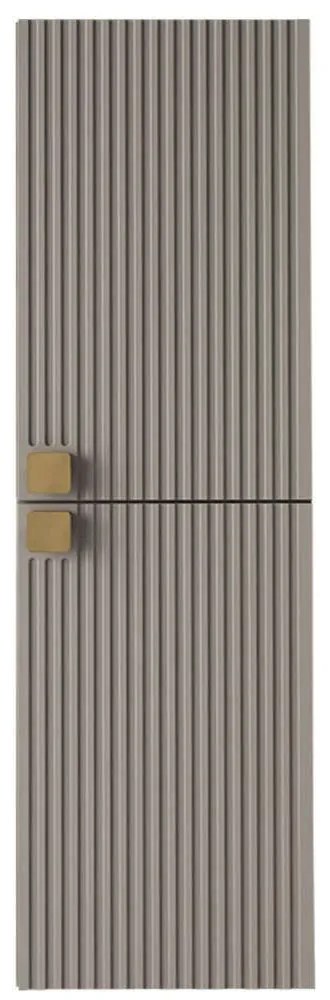 Στήλη Μπάνιου Gariano Plus 162618509 35x35x120cm Grey-Gold Plastic,Chipboard