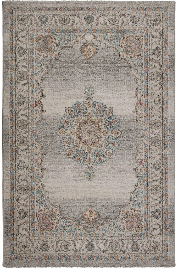 Χαλί Naif 69275 195 Grey-Multi Βιοκαρπέτ 200X250cm