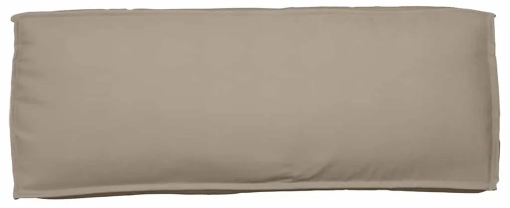 vidaXL Μαξιλάρι παλέτας για πλάτη Taupe 120 x 40 x 12 cm Ύφασμα Oxford