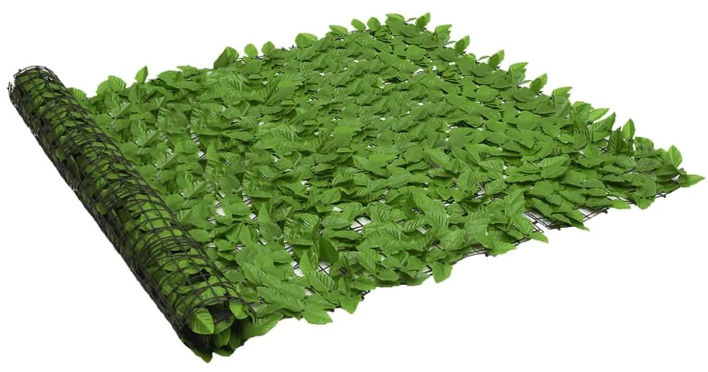 vidaXL Διαχωριστικό Βεράντας με Φύλλα Πράσινο 300 x 150 εκ.