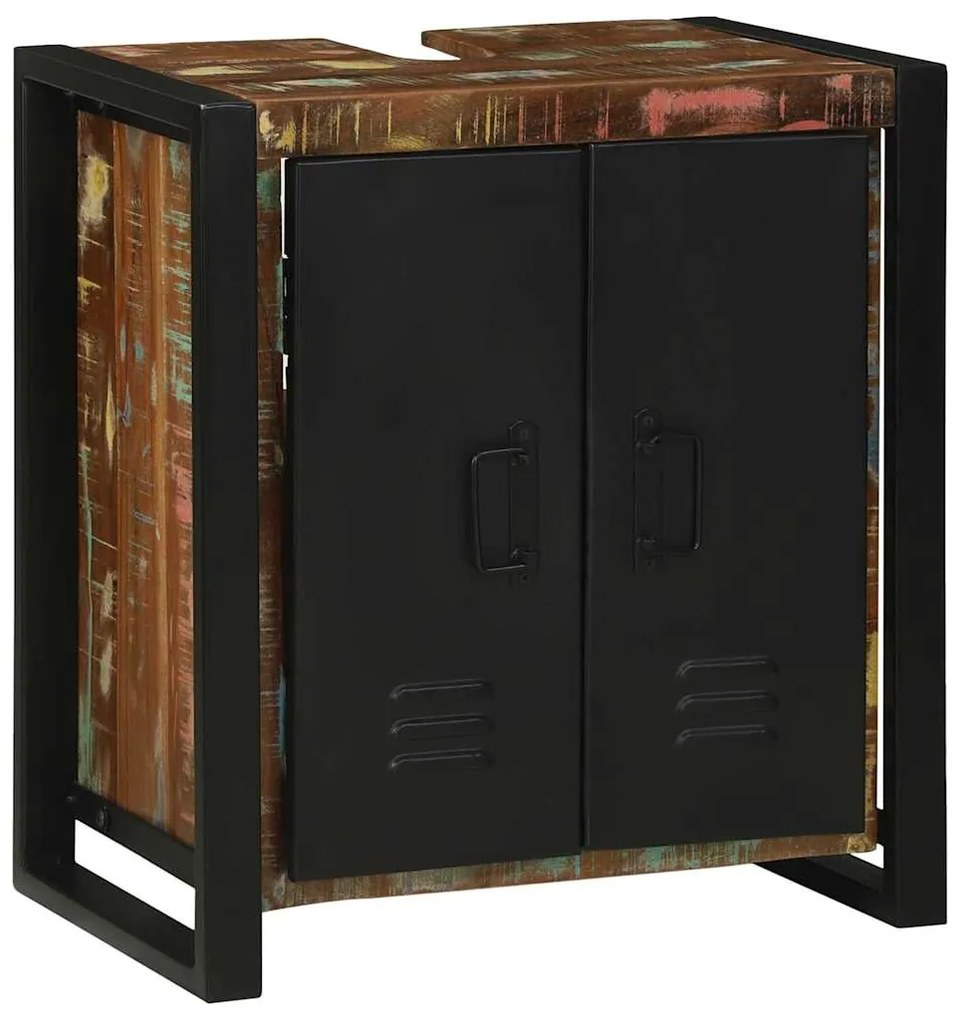 vidaXL Ντουλάπα Νιπτήρα Καφέ 55 x 35 x 60 εκ. Μασίφ ανακυκλωμένο ξύλο
