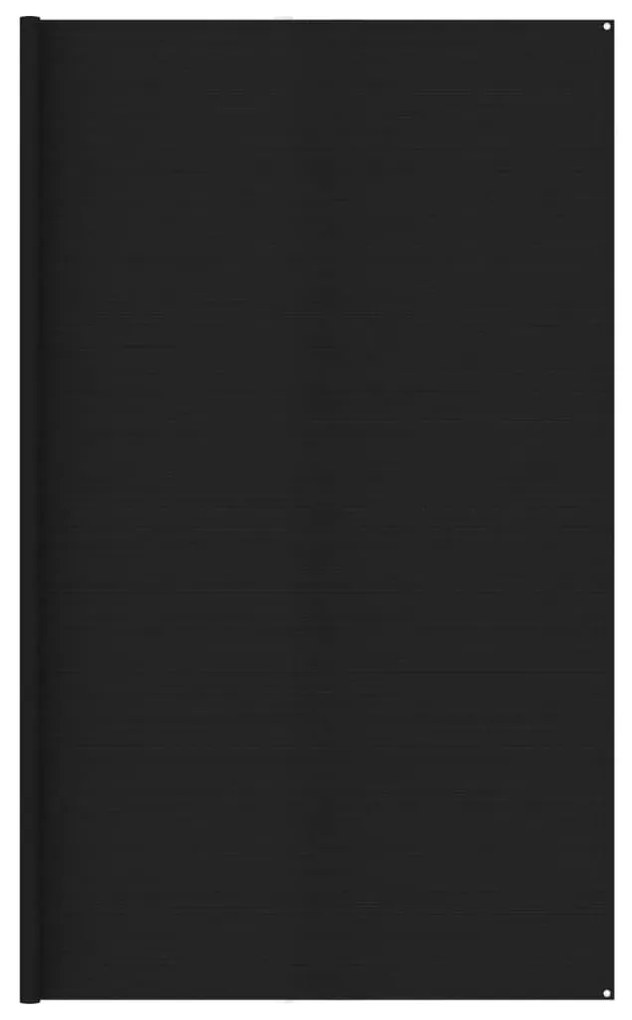vidaXL Χαλί Σκηνής Μαύρο 400 x 400 εκ. HDPE