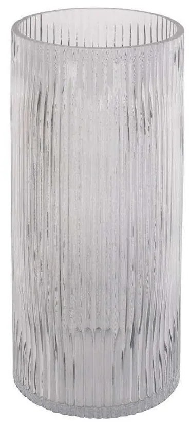 Βάζο Allure PT3679GY 12x12x30cm Grey Present Time Glass