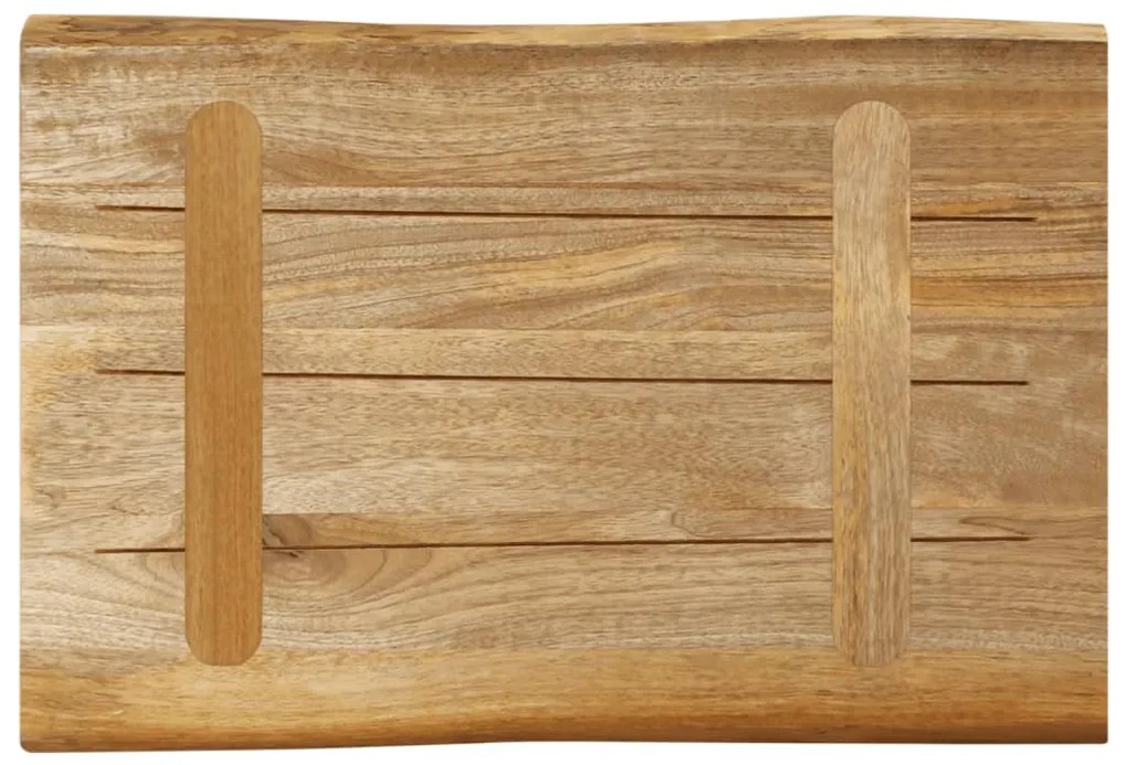 vidaXL Επιφάνεια Τραπεζιού 50x40x2,5 εκ. Live Edge Μασίφ Ξύλο Μάνγκο