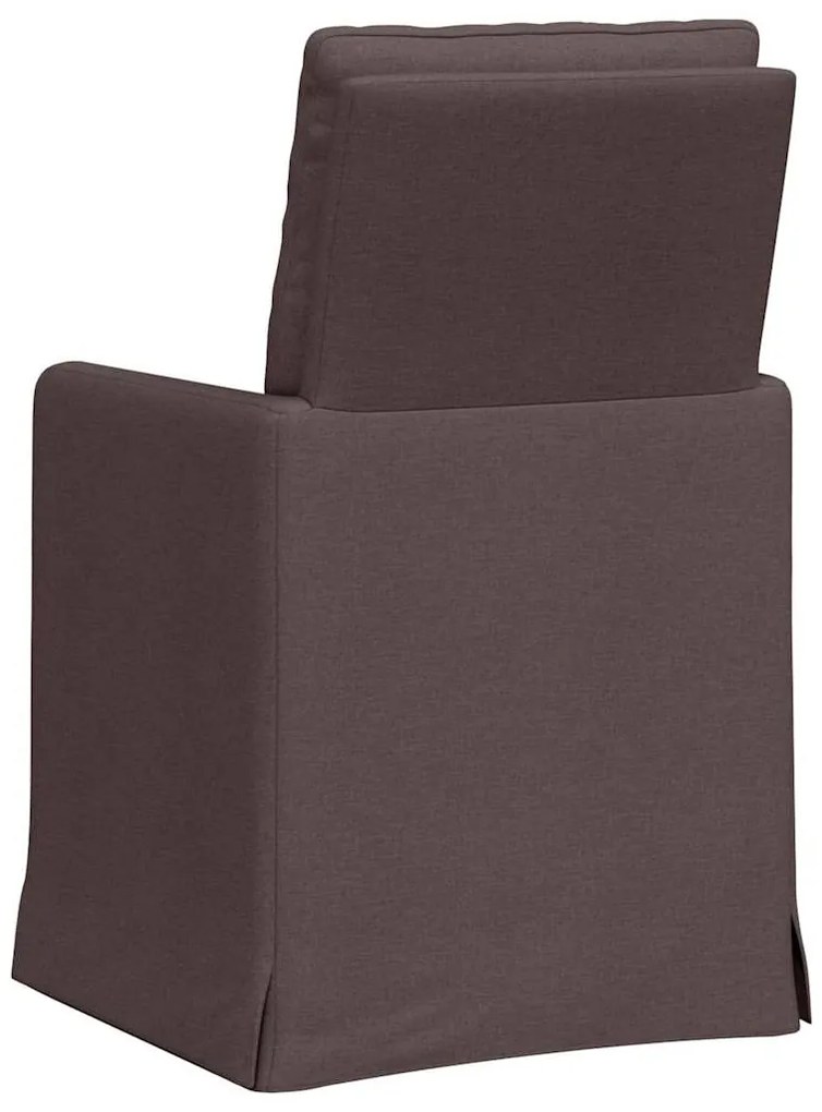 vidaXL Καρέκλες φαγητού 2 pcs Σκούρο καφέ Σκούρο καφέ 57 x 67 x 98 εκ