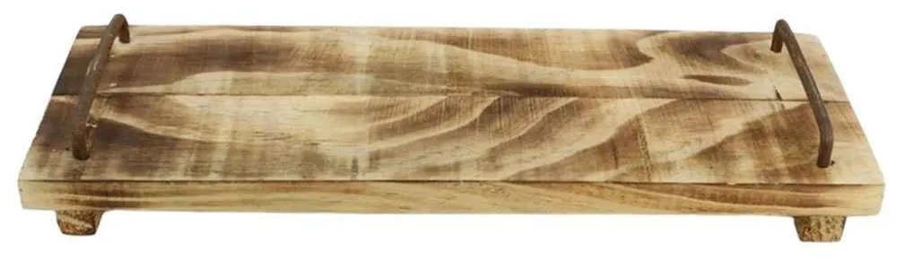 Δίσκος Σερβιρίσματος Burned 012.862033501 50x14x6,5cm Natural Wood