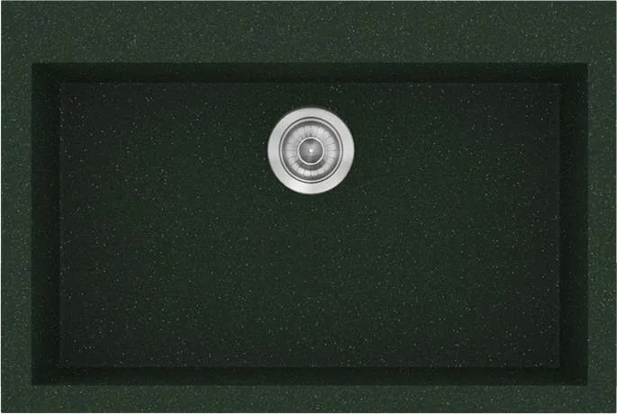 Νεροχύτης Κουζίνας Sanitec Classic 338 Ένθετος 70x50 εκ. - Granite Green