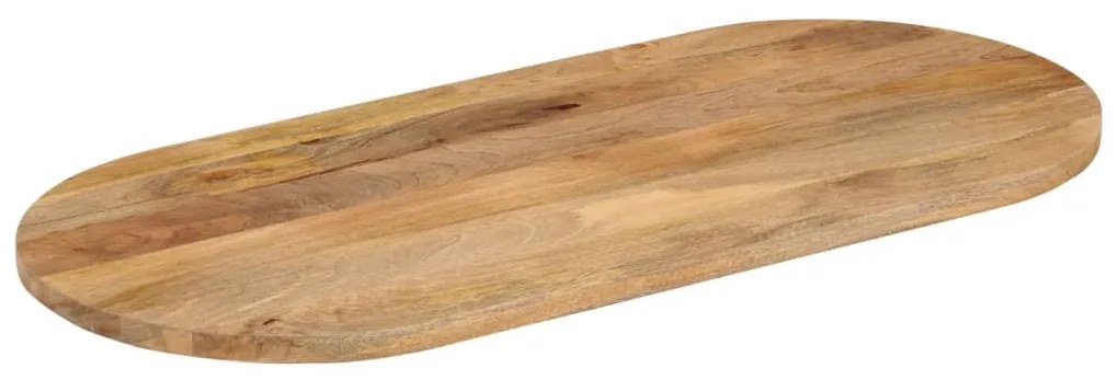vidaXL Επιφάνεια Τραπεζιού Οβάλ 80x40x2,5 εκ. Μασίφ Ξύλο Μάνγκο