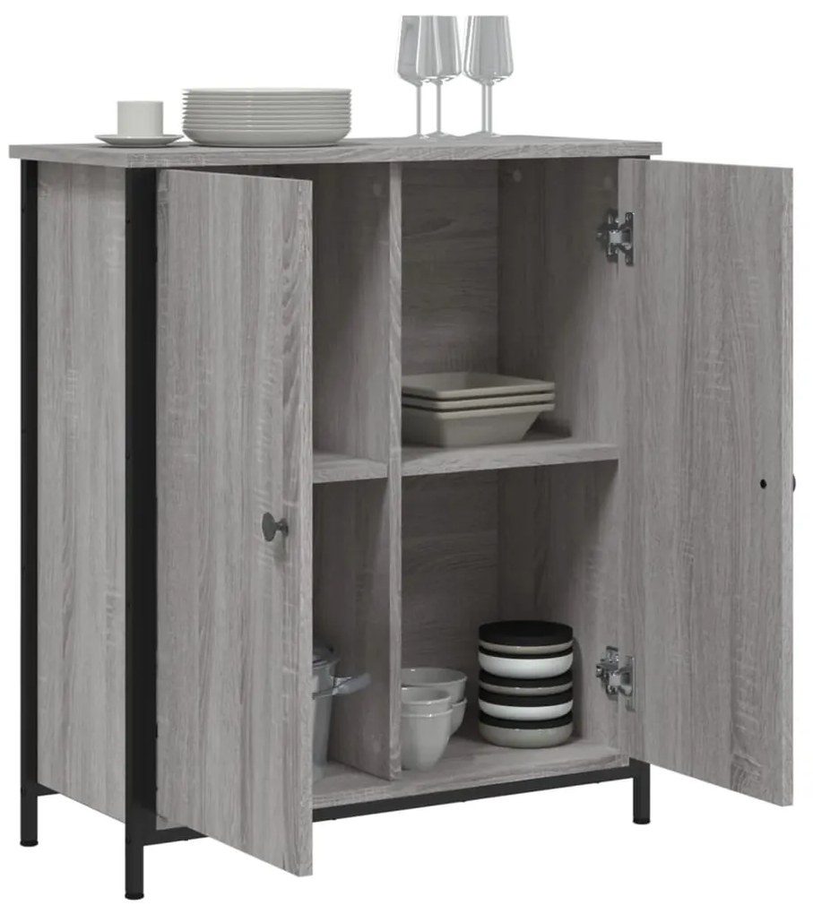 vidaXL Ντουλάπι Γκρι Sonoma 70 x 30 x 80 εκ. από Επεξεργ. Ξύλο
