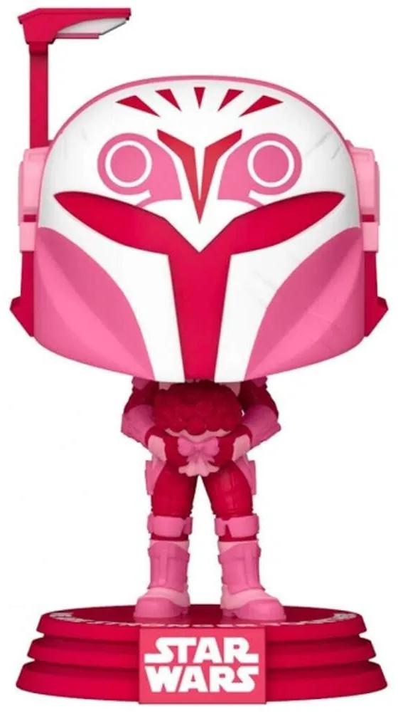 Φιγούρα Star Wars 60121 Valentines S4 Bo-Katan Kryze Bobble-Head 10cm Red-Pink Funko