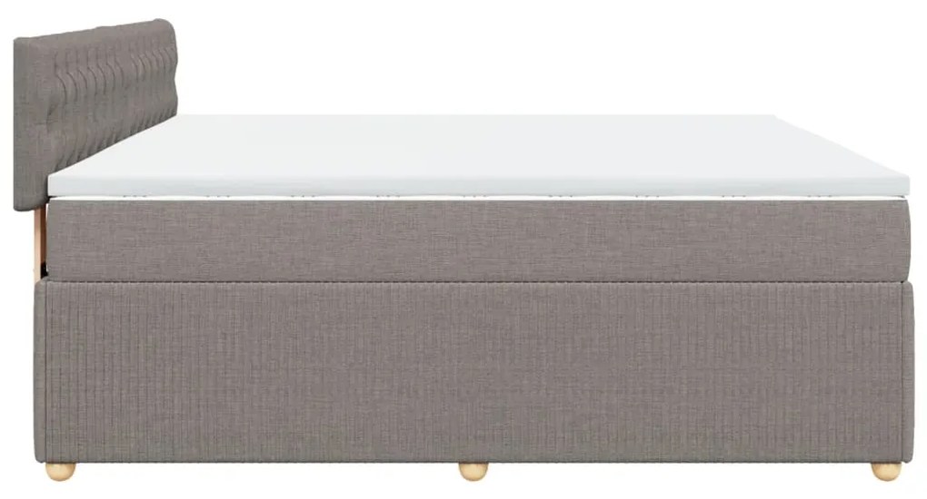 ΚΡΕΒΑΤΙ BOXSPRING ΜΕ ΣΤΡΩΜΑ TAUPE 180X200 ΕΚ. ΥΦΑΣΜΑΤΙΝΟ 3289846