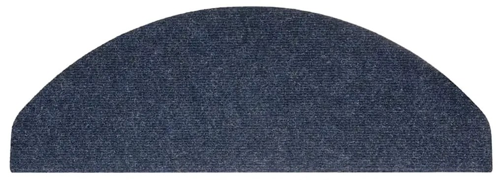 vidaXL Πατάκια Σκάλας Αυτοκόλλητα 15 τεμ. Μπλε 65x22,5x3,5 εκ.