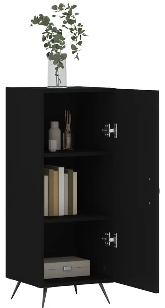 vidaXL Ντουλάπι Μαύρο 34,5 x 34 x 90 εκ. από Επεξεργασμένο Ξύλο